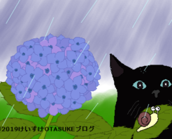 アジサイのイラスト