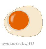 鶏卵のイラスト