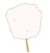 綿菓子のイラスト