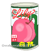 桃缶のイラスト